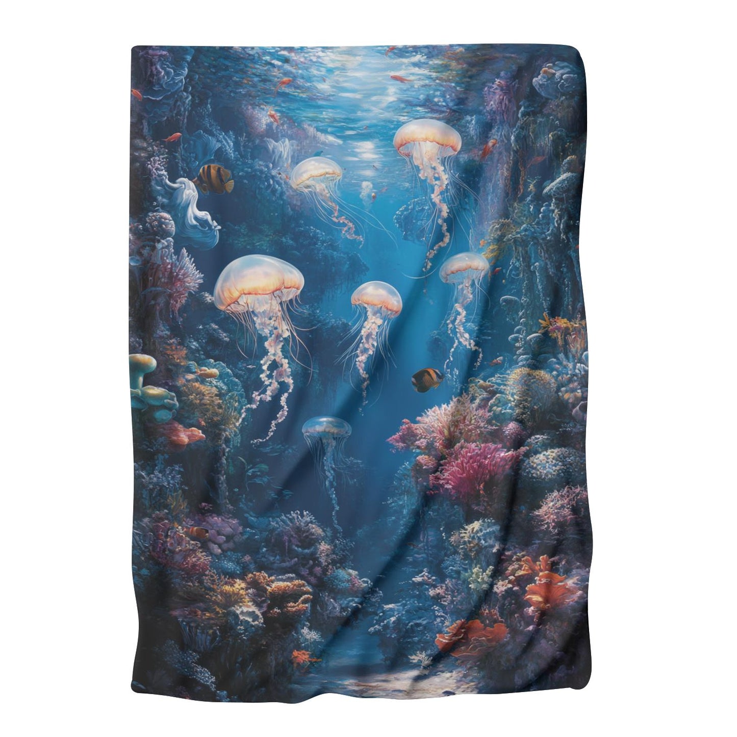 Enigmatic Ocean Symphony Blanket