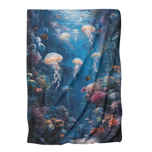 Enigmatic Ocean Symphony Blanket