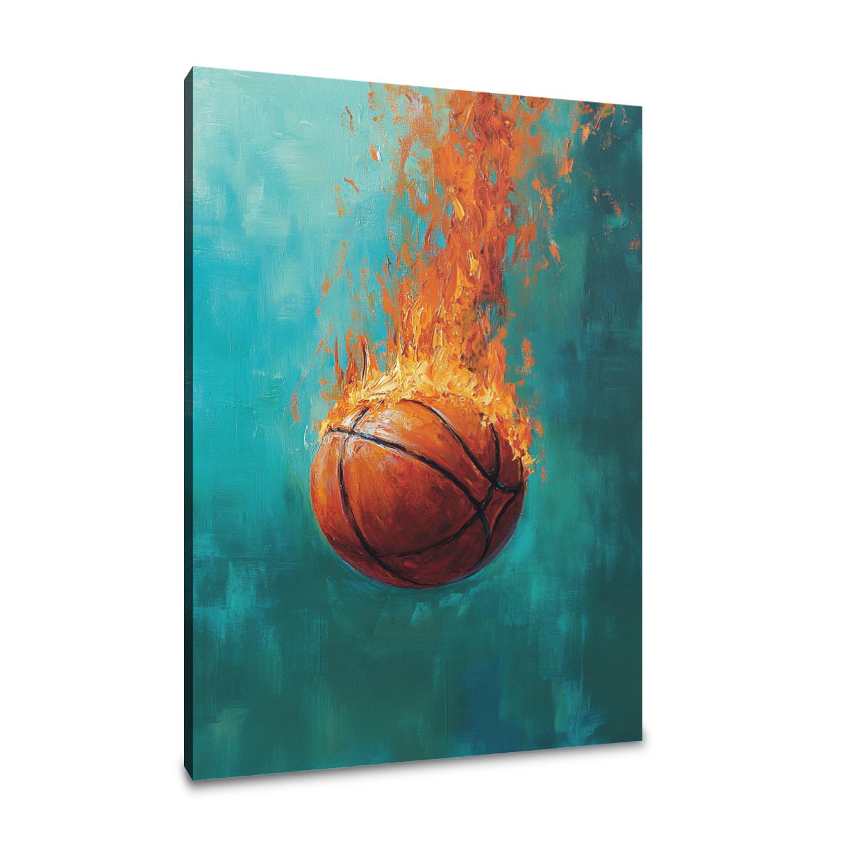Flaming Hoop Dream Canvas