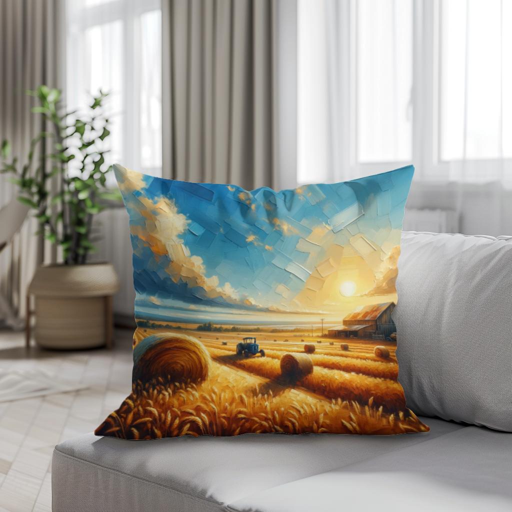 Harvest Glow Cotton Cushion