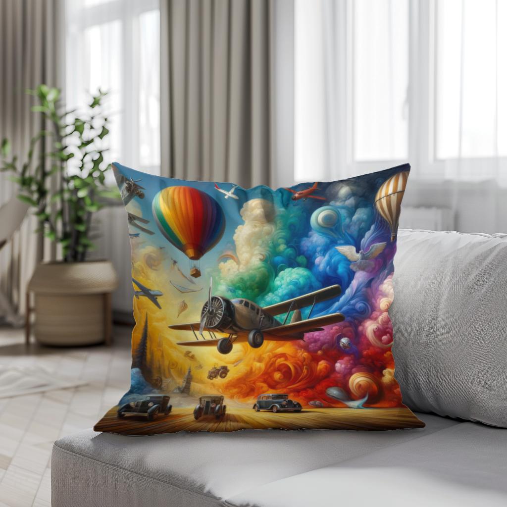 Dreams of Flight Cotton Cushion