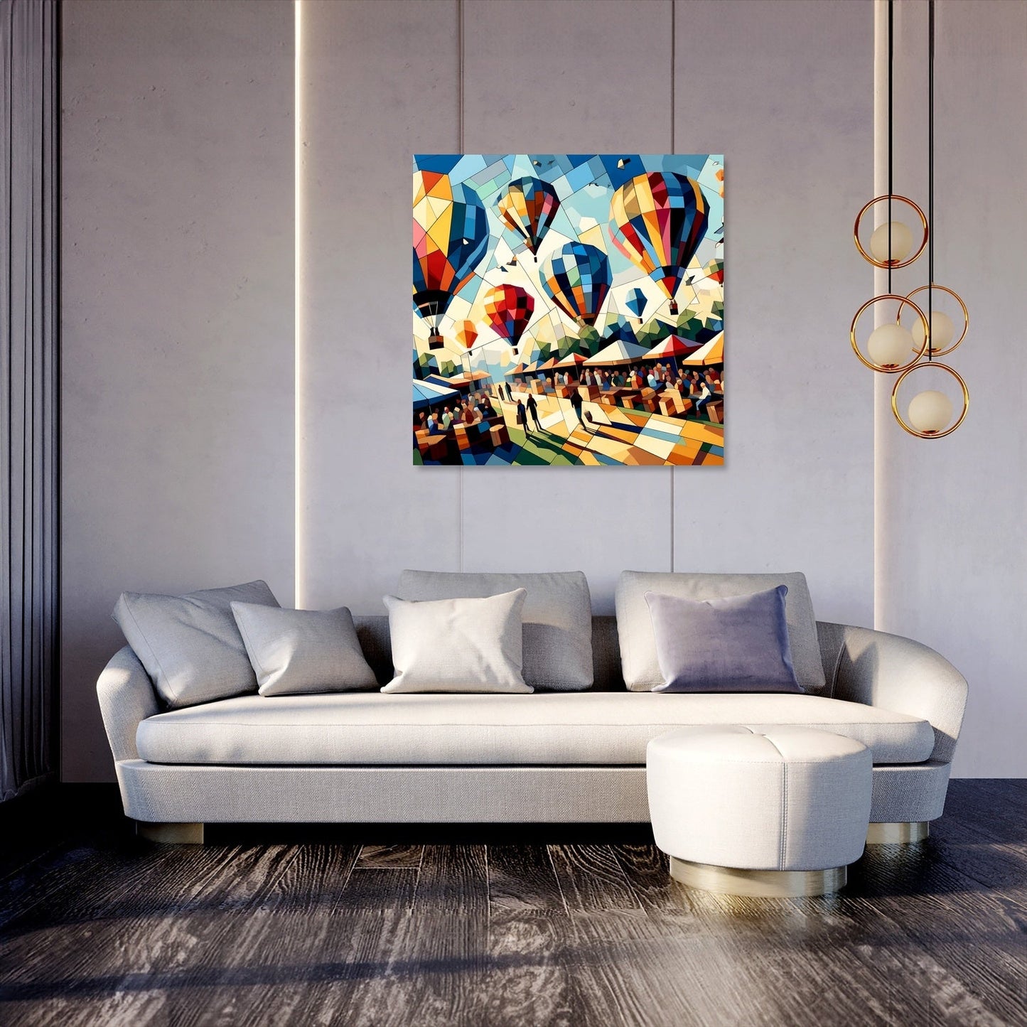 Festival of Shapes Canvas