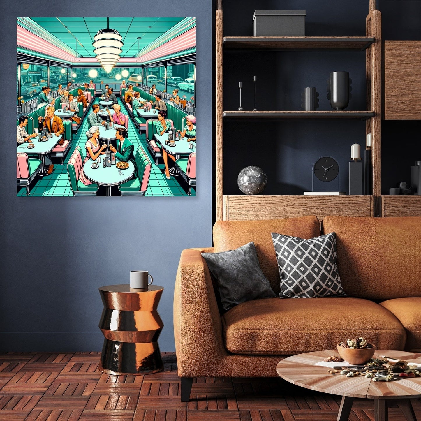 Retro Diner Revival Canvas