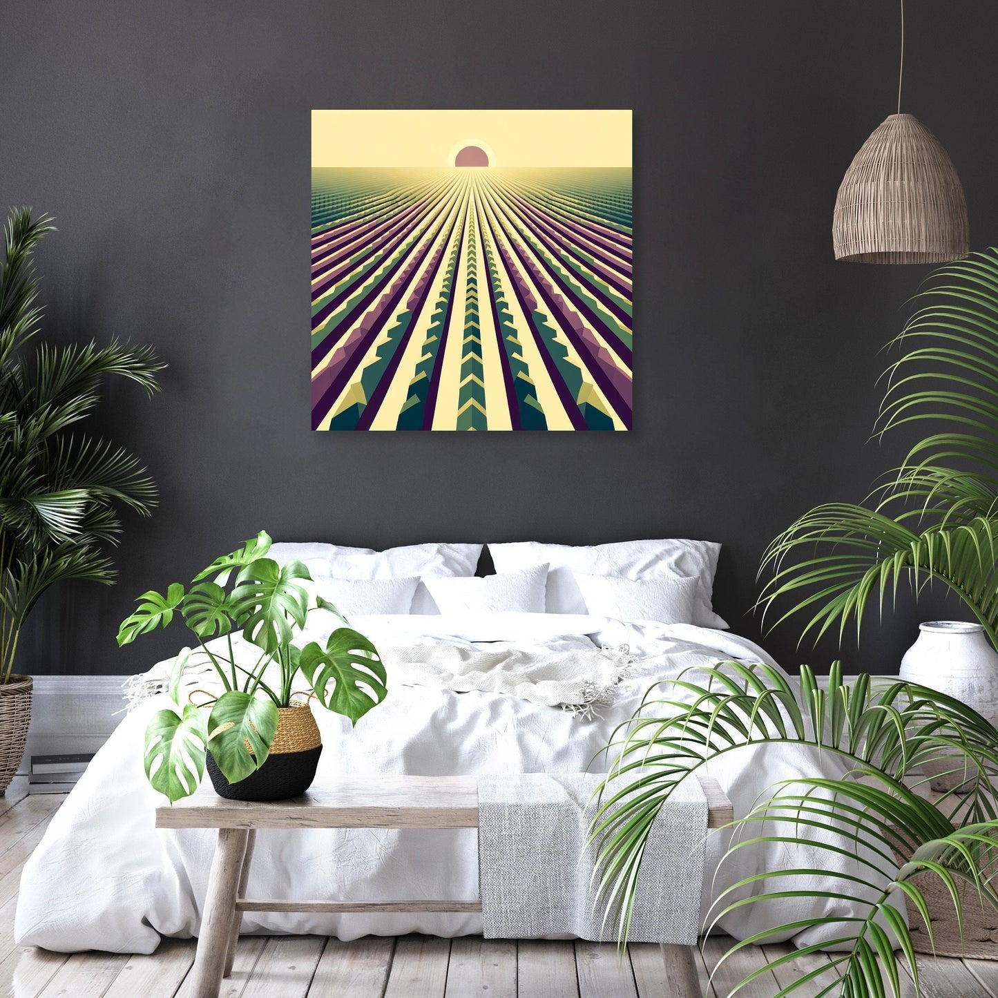 Harvest Geometry Canvas