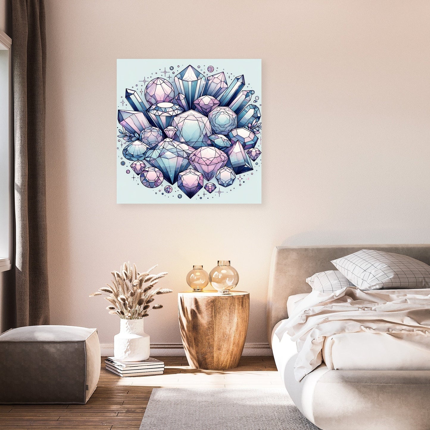 Mystic Gemstones Canvas