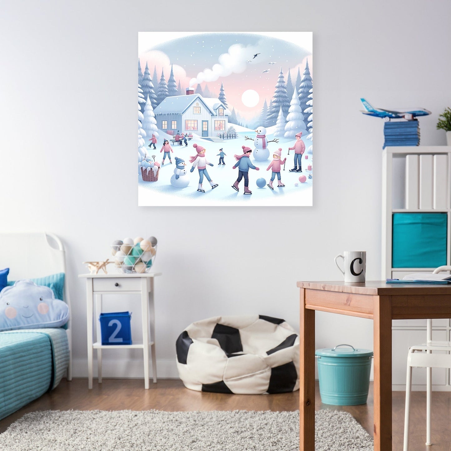 Snowy Fun Canvas