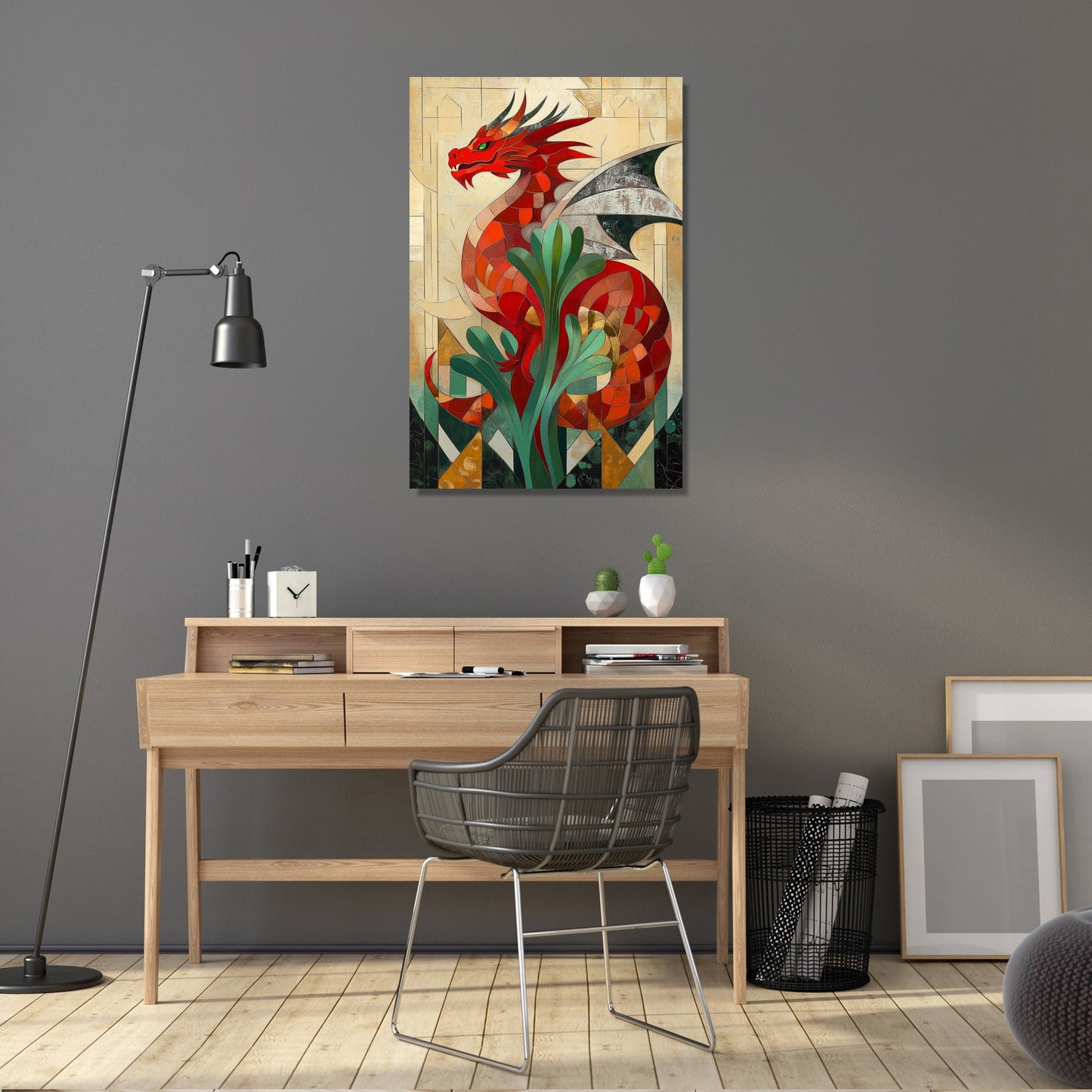 Welsh Dragon Leek Canvas