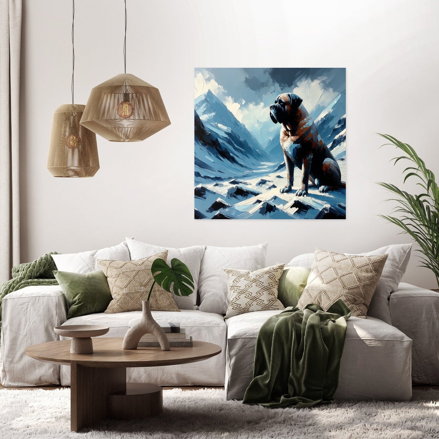 Mountain Sentinel Bullmastiff Canvas