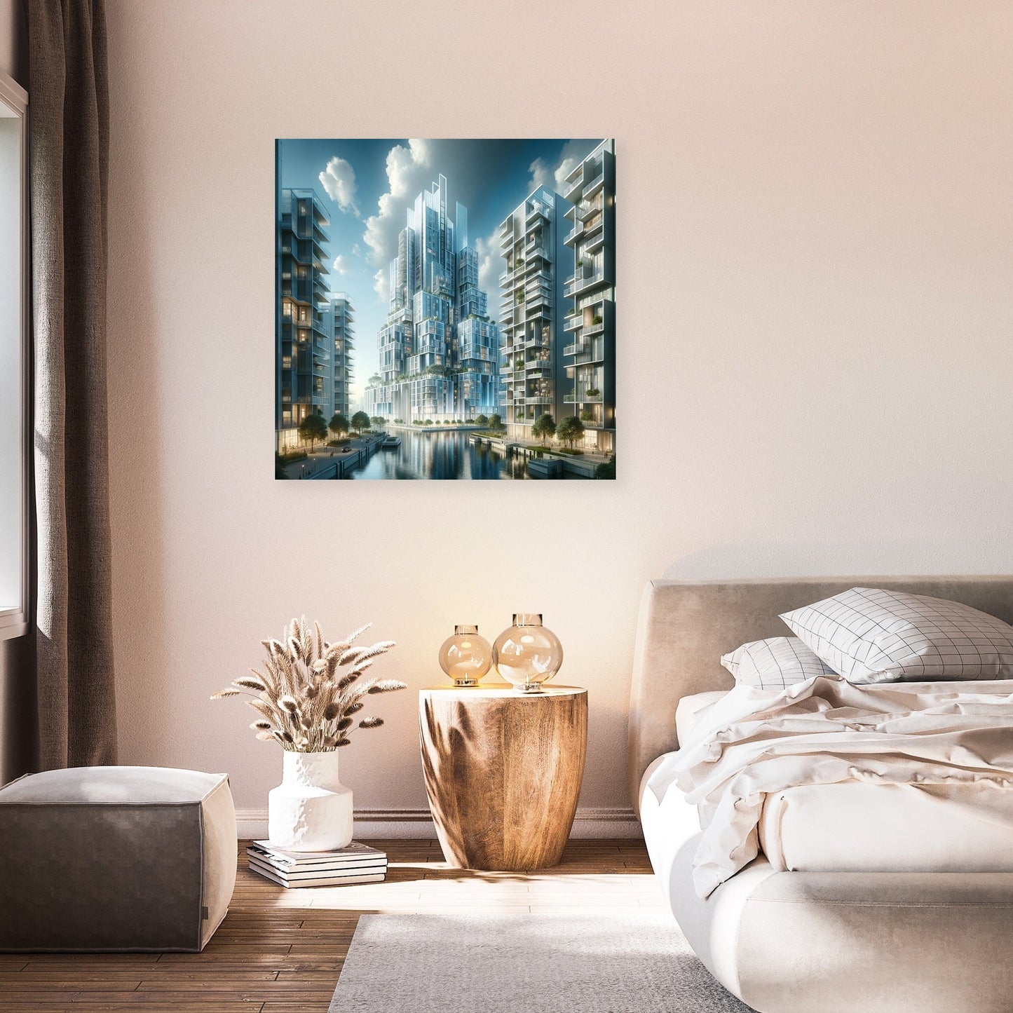 Future Skyline Canvas