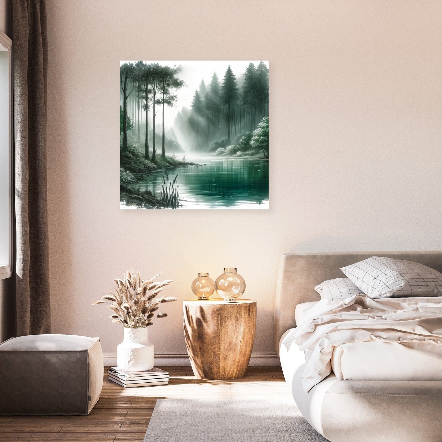Forest Lake Tranquility Canvas