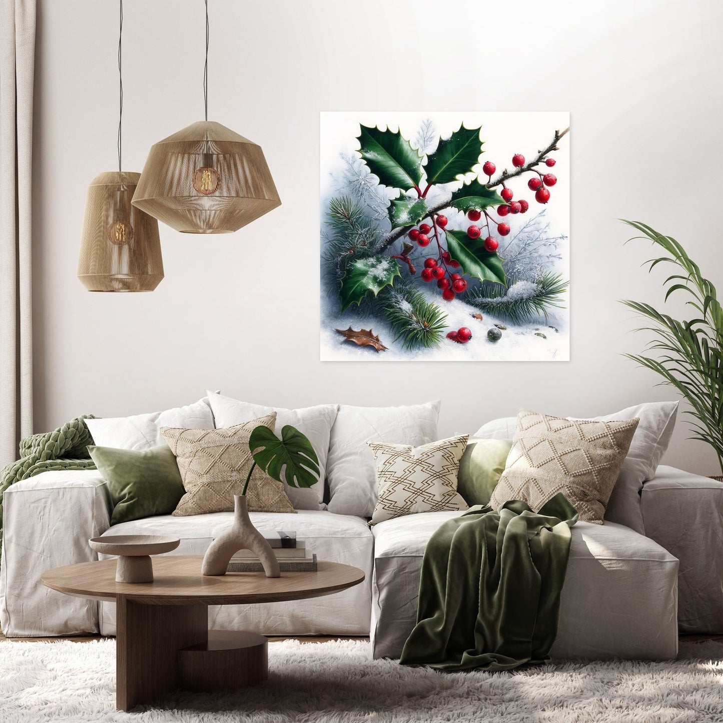 Winter Flora Whisper Canvas