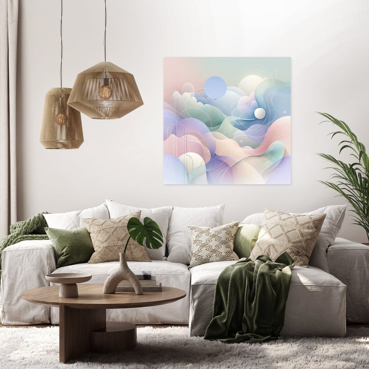 Serene Pastel Whisper Canvas