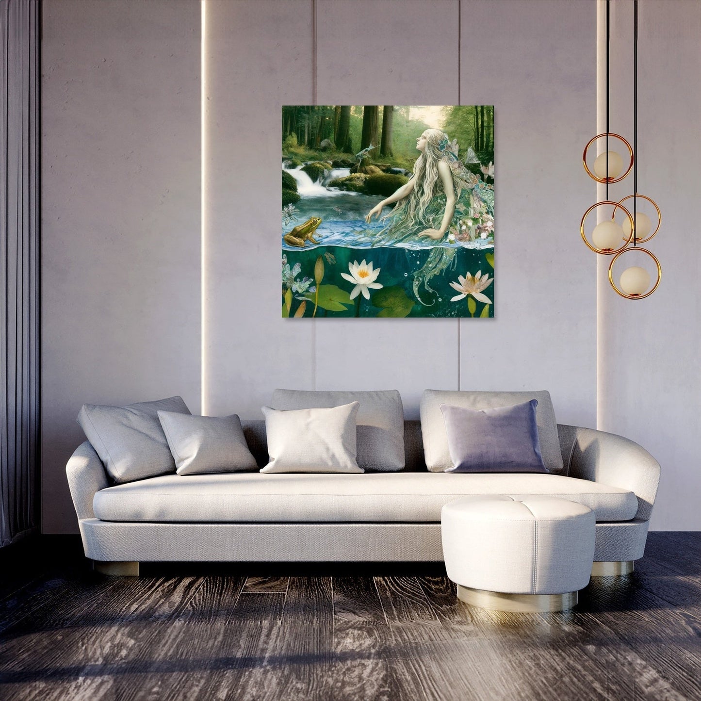 Forest Stream Undine Canvas
