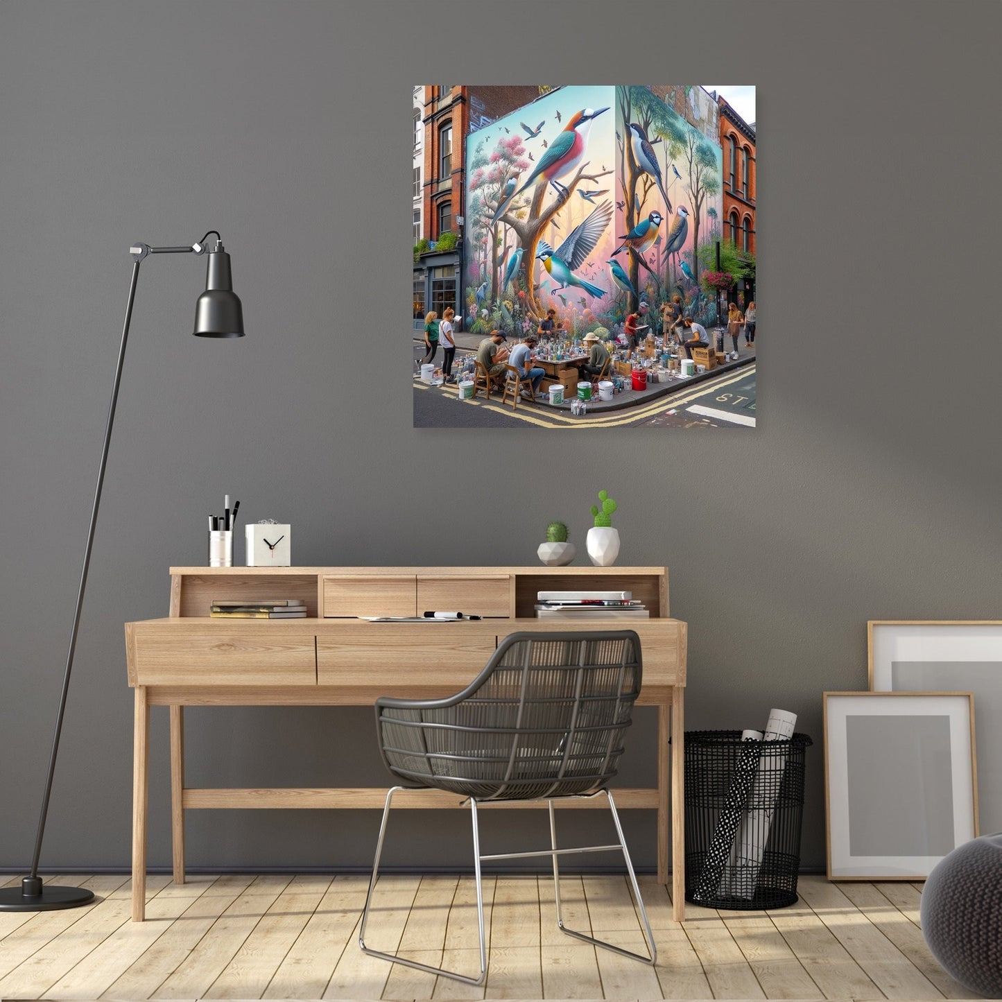 Urban Nature Mural Canvas