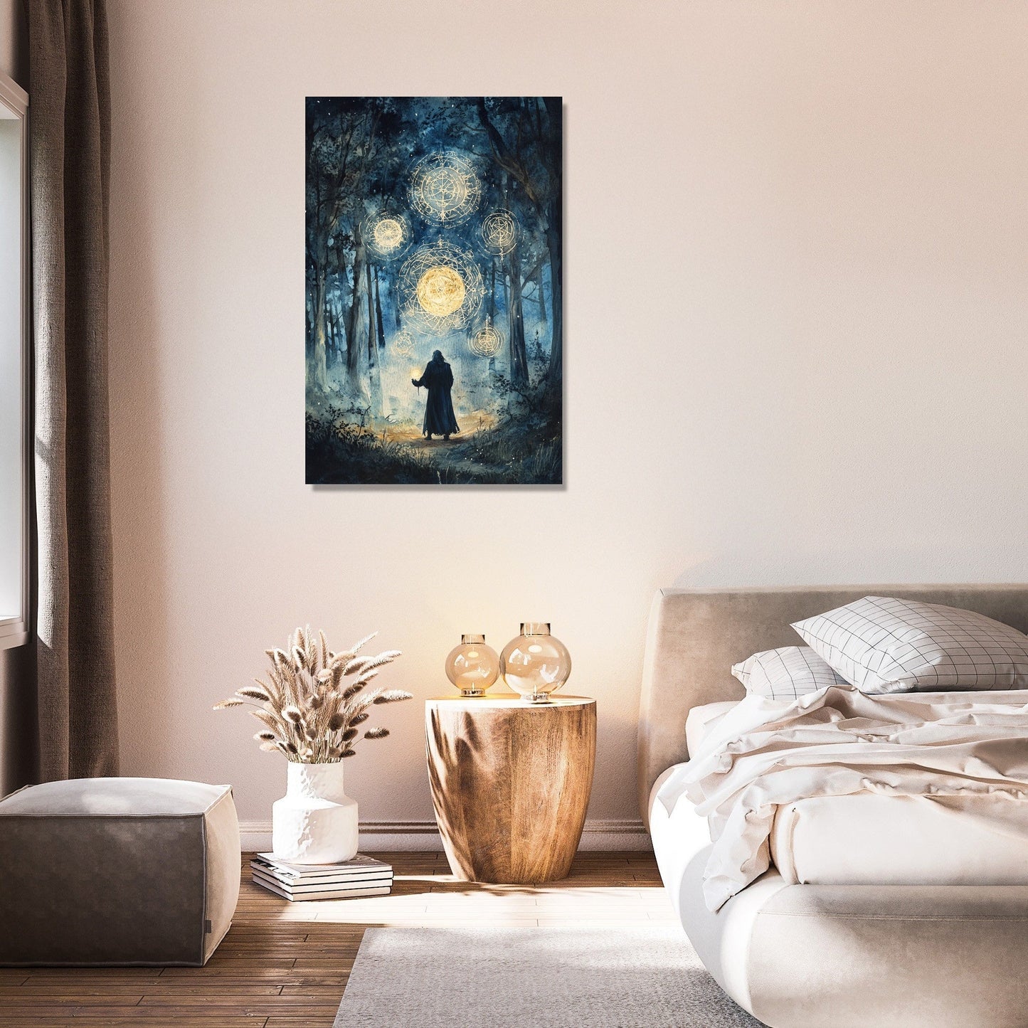 Enchanted Sorcerer Ritual Canvas