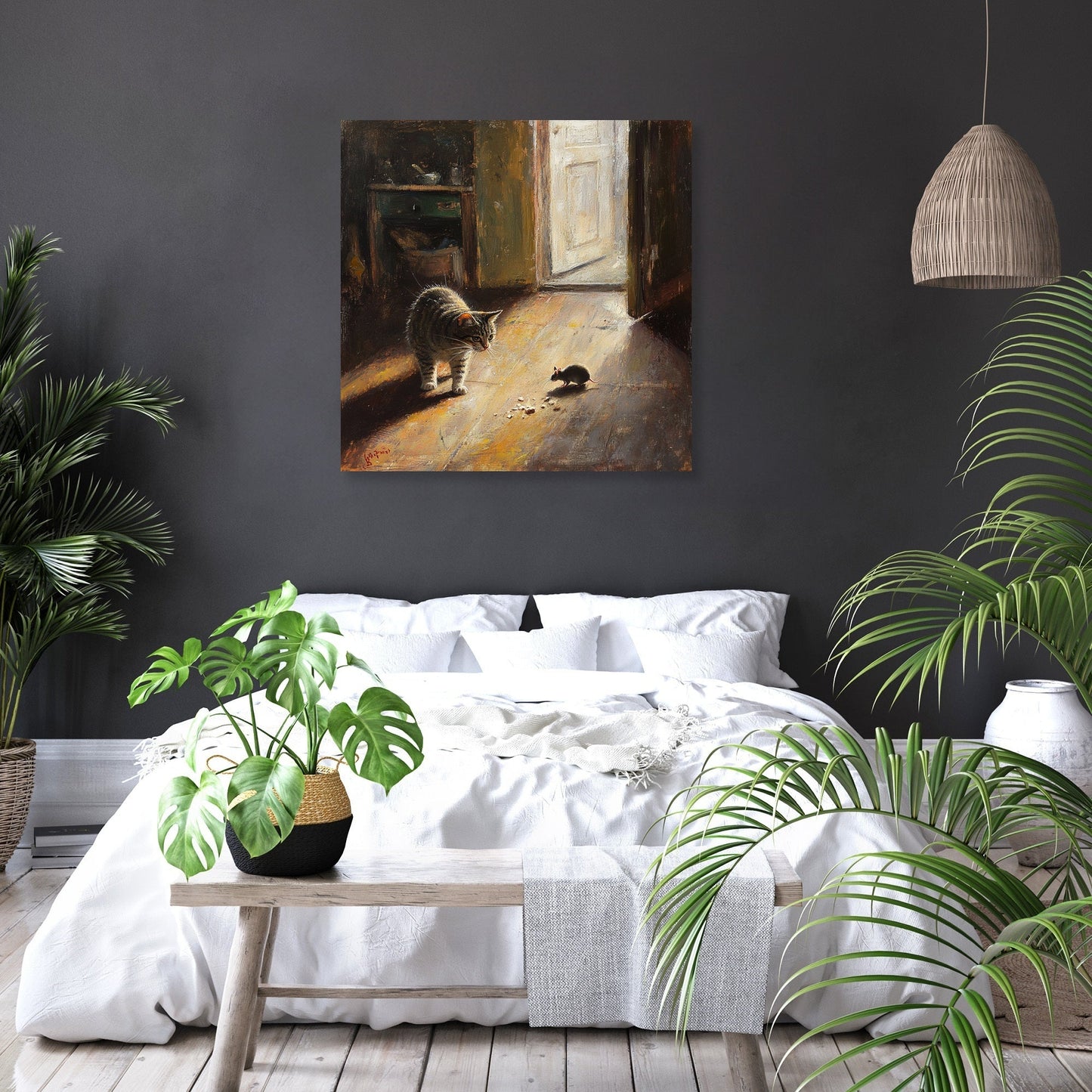 Cat's Hunt Canvas
