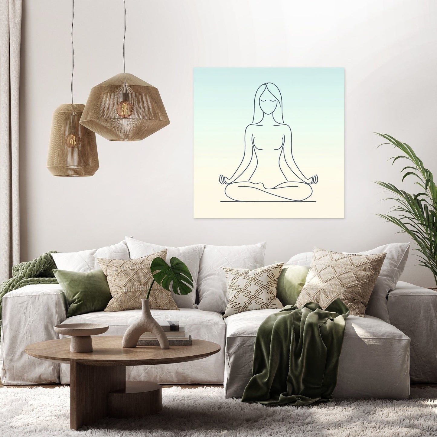 Serenity in Lotus Canvas