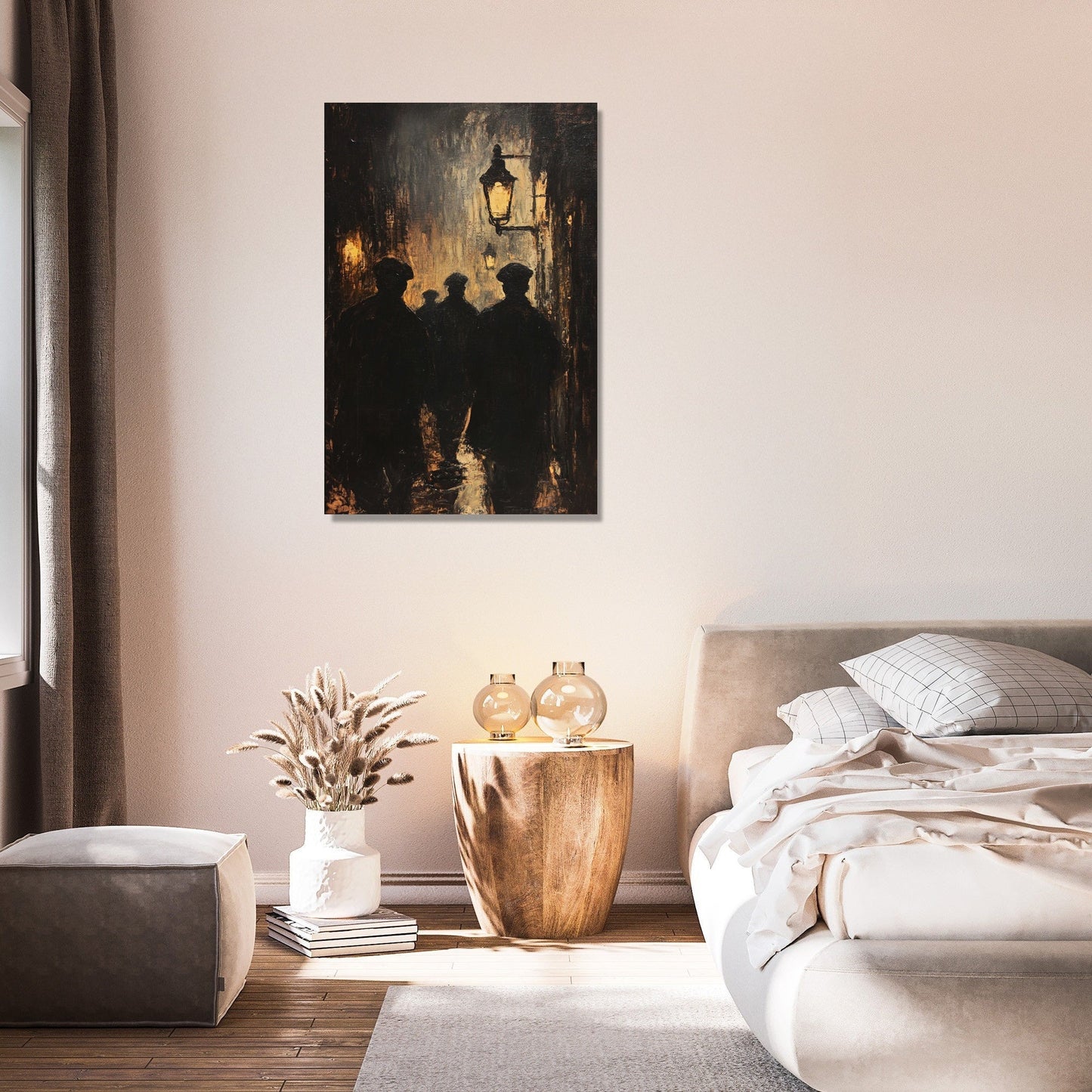 Silhouettes in Gaslight Canvas