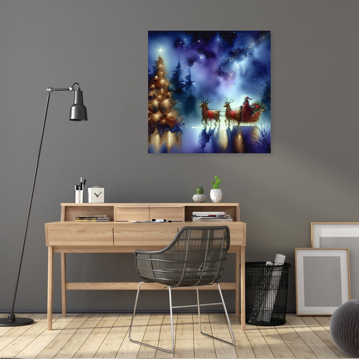 Starry Christmas Melancholia Canvas