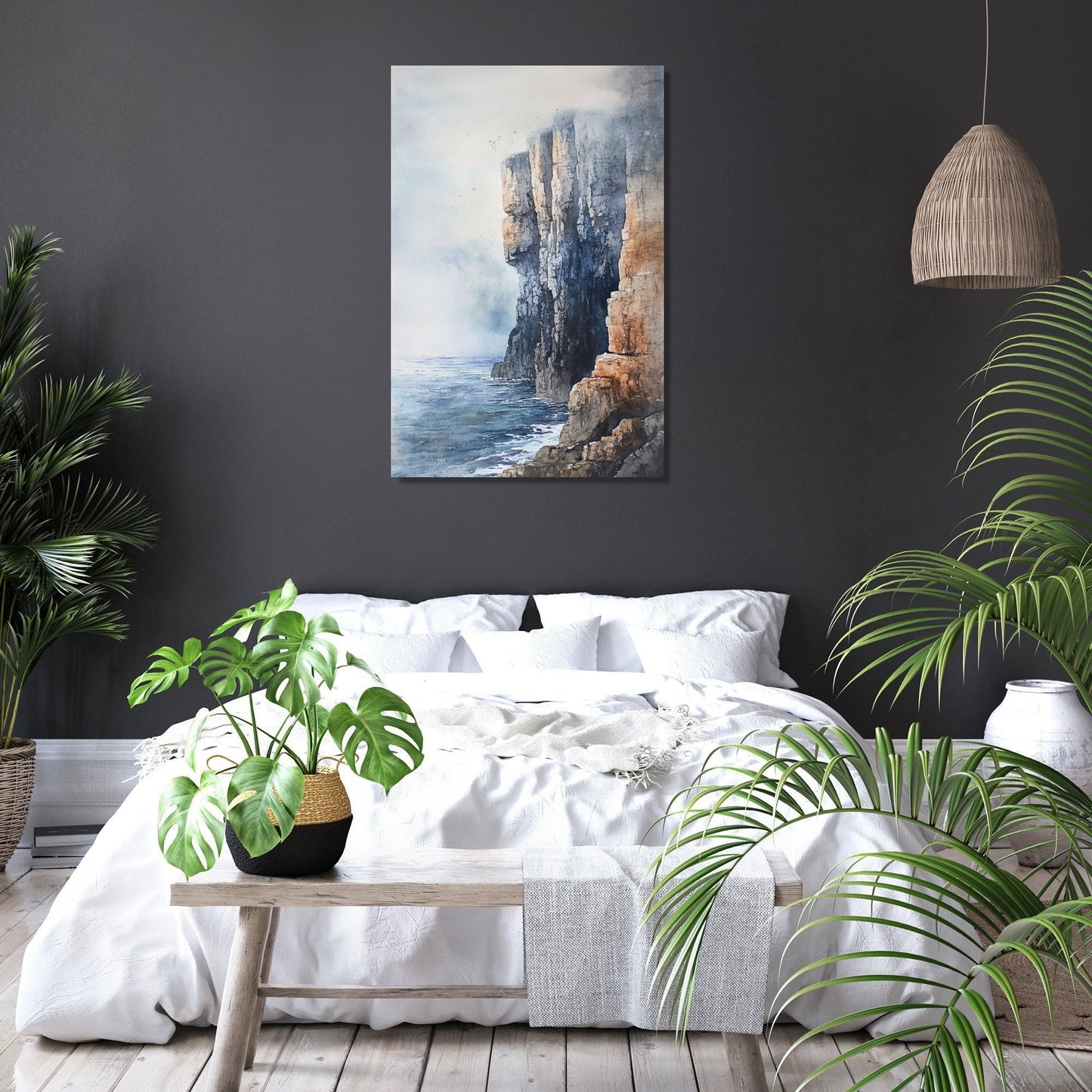 Cliffside Serenity Canvas