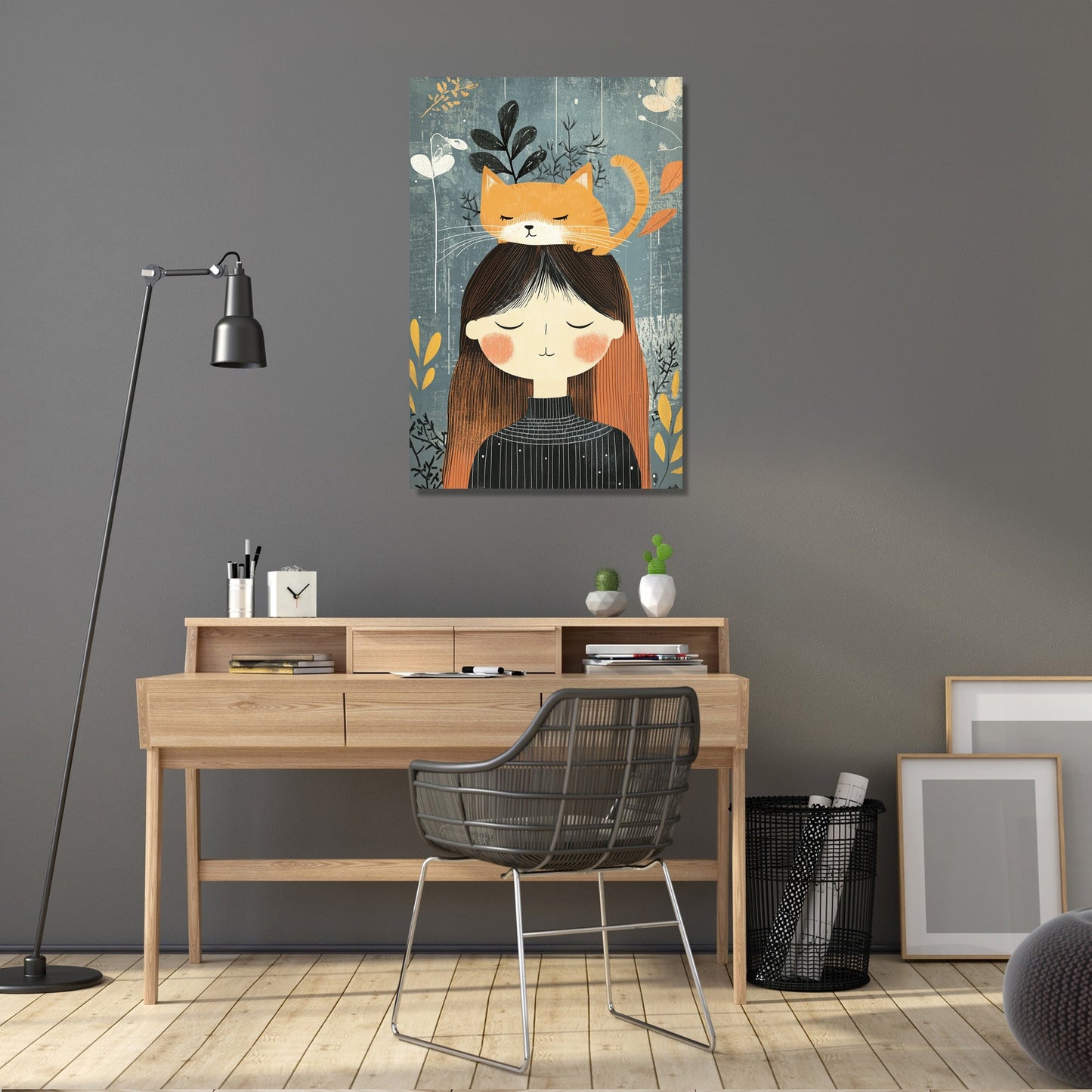 Cat-Headed Woman Canvas