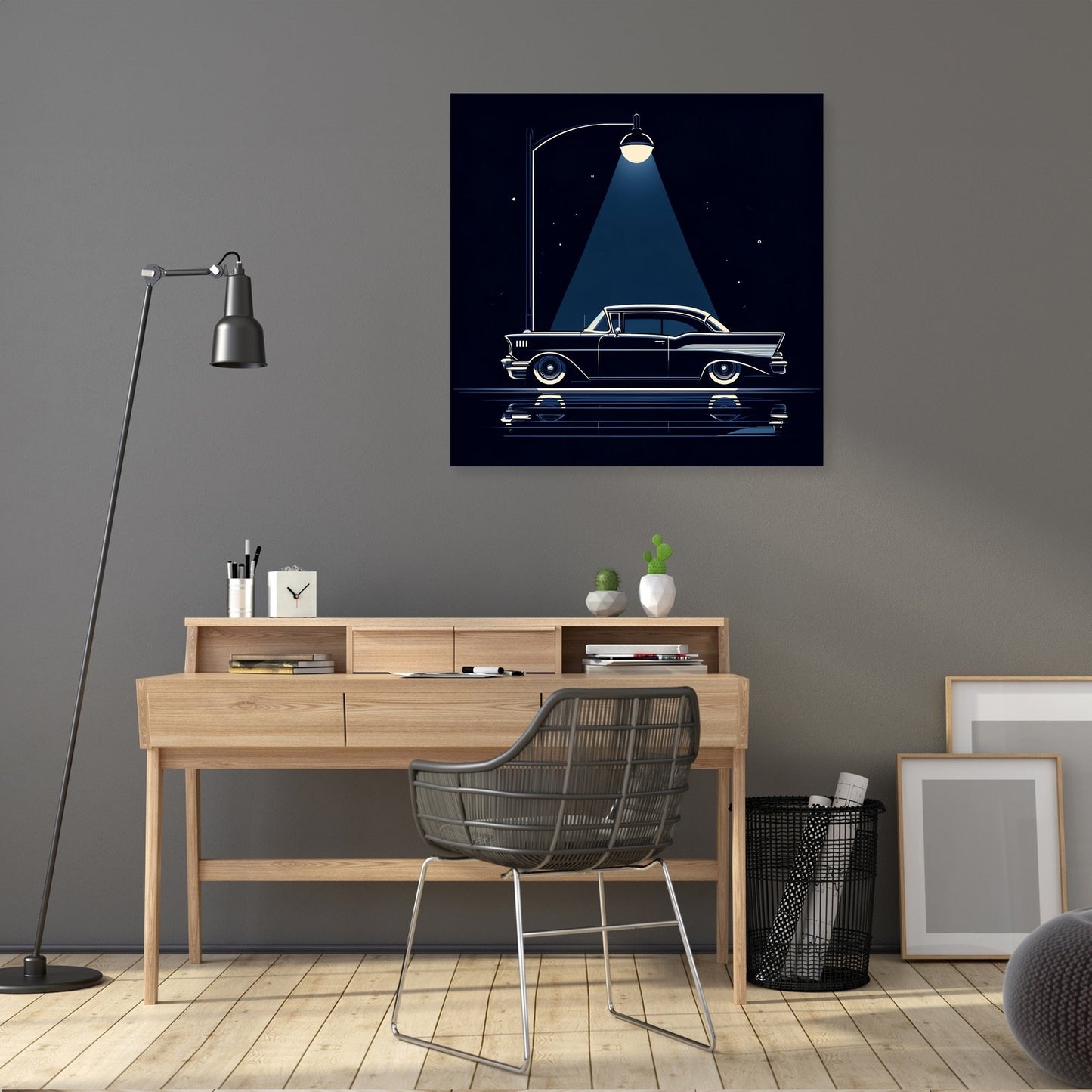 Vintage Car in Dark Tones Canvas