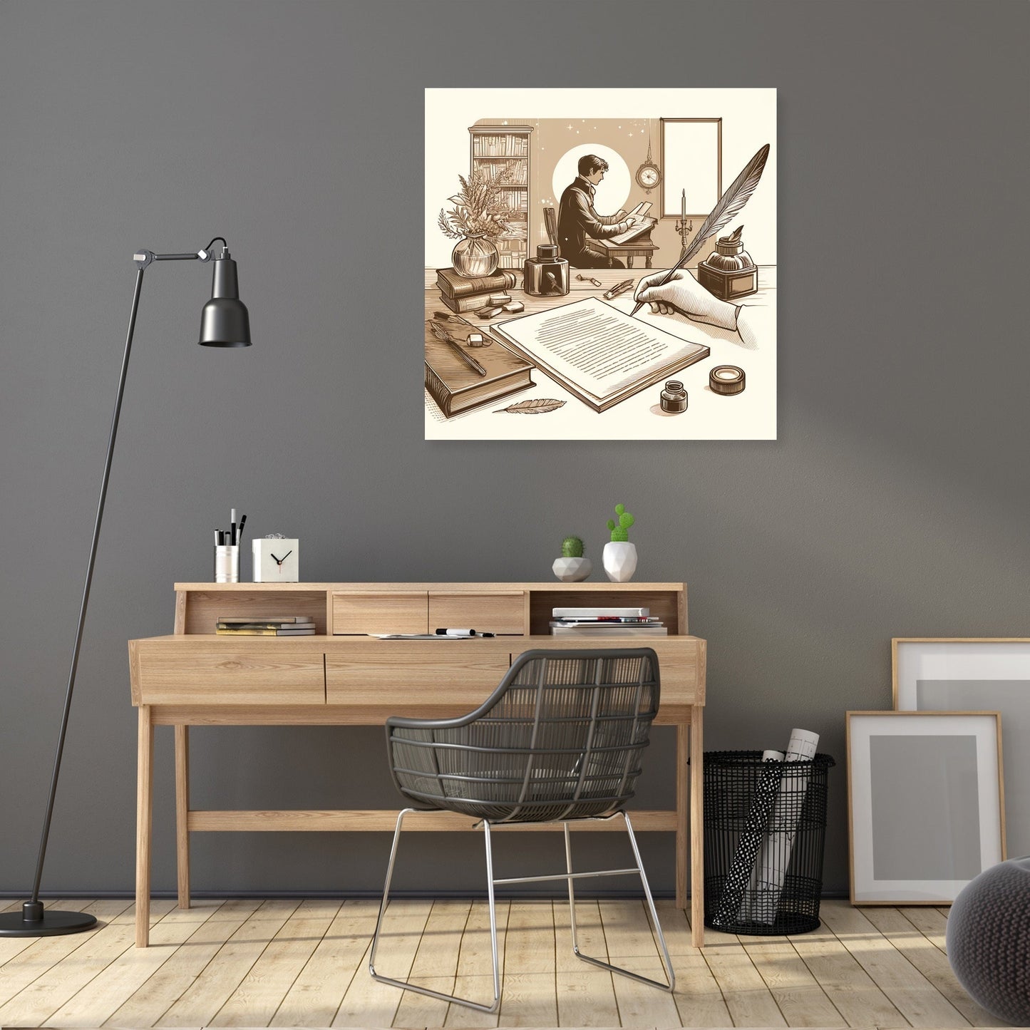 Nostalgic Poet Canvas