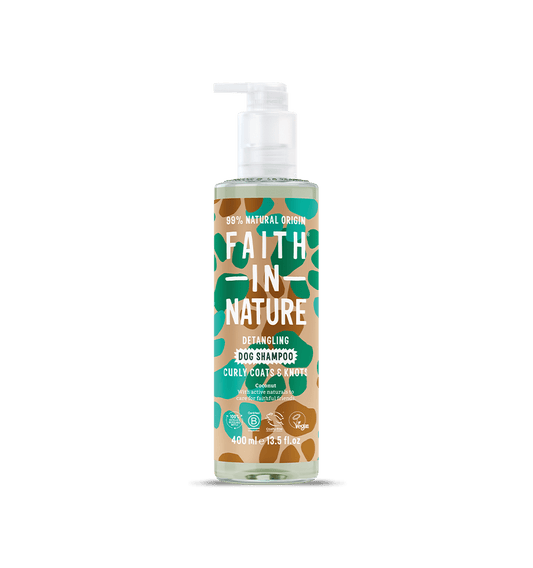 Faith In Nature Detangling Coconut Dog Shampoo for Curly Coats and Knots