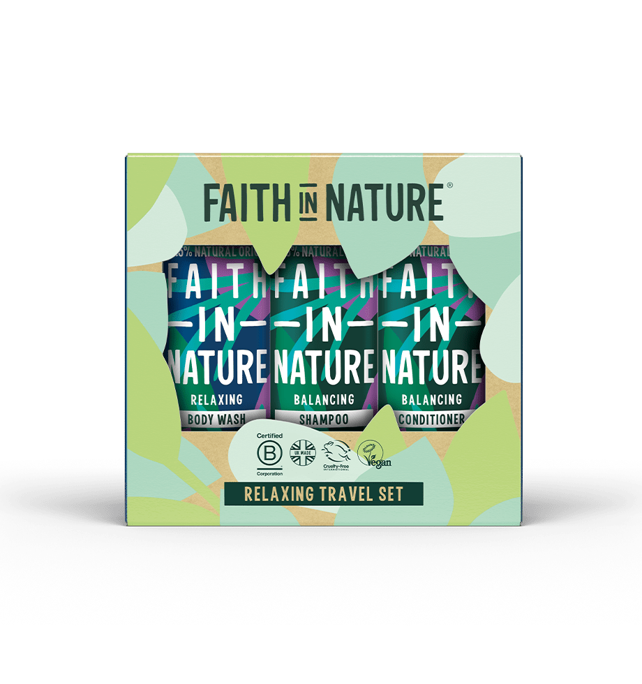 Faith In Nature Relaxing Travel Gift Set Lavender & Geranium 3 x 100ml