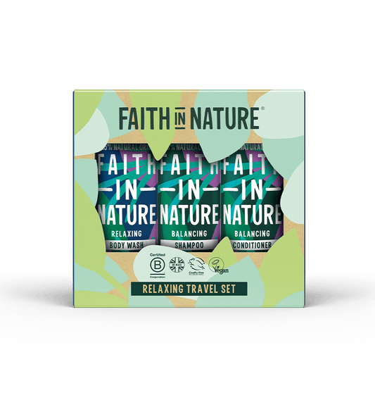 Faith In Nature Relaxing Travel Gift Set Lavender & Geranium 3 x 100ml
