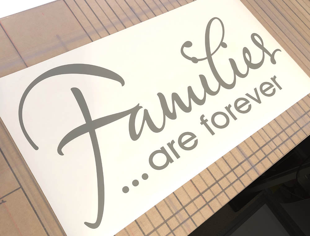 Families Are Forever Wall Art Sticker – Living Room Wall Decor
