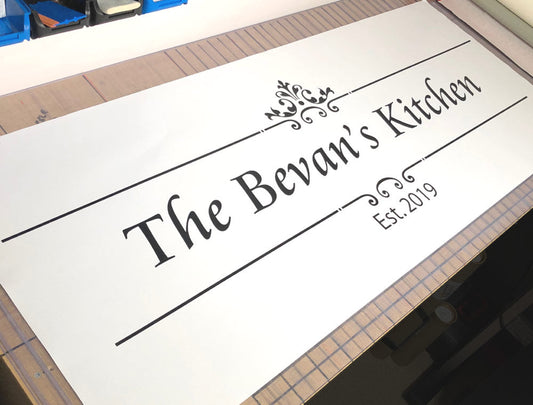 Family Established Wall Sticker | Personalised Family Name Vinyl Decal