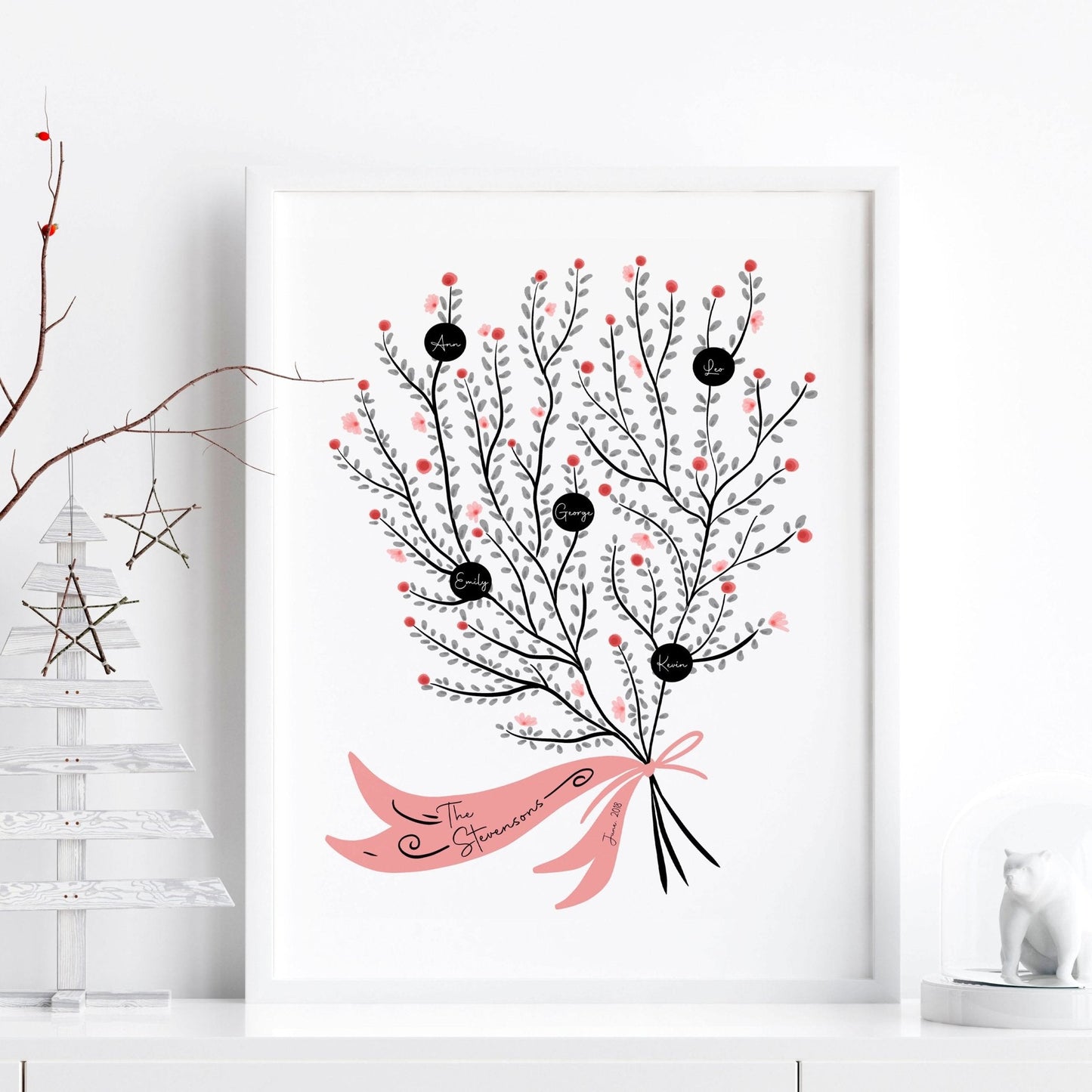 Family personalised gifts | wall art print