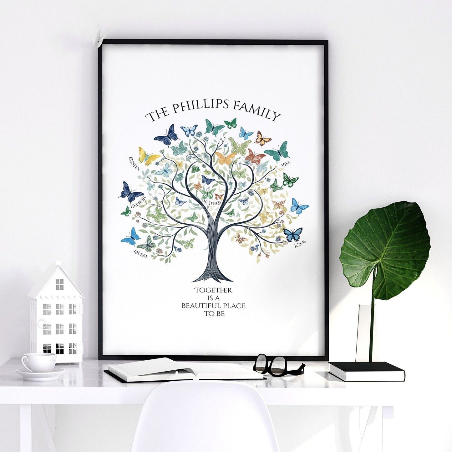 Family Tree Art | Set of 1 Botanical Wall art Prints