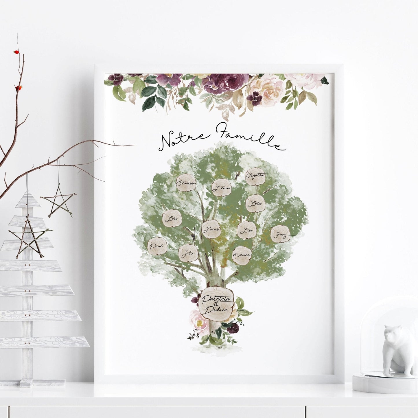 Family Tree Gift | wall art print