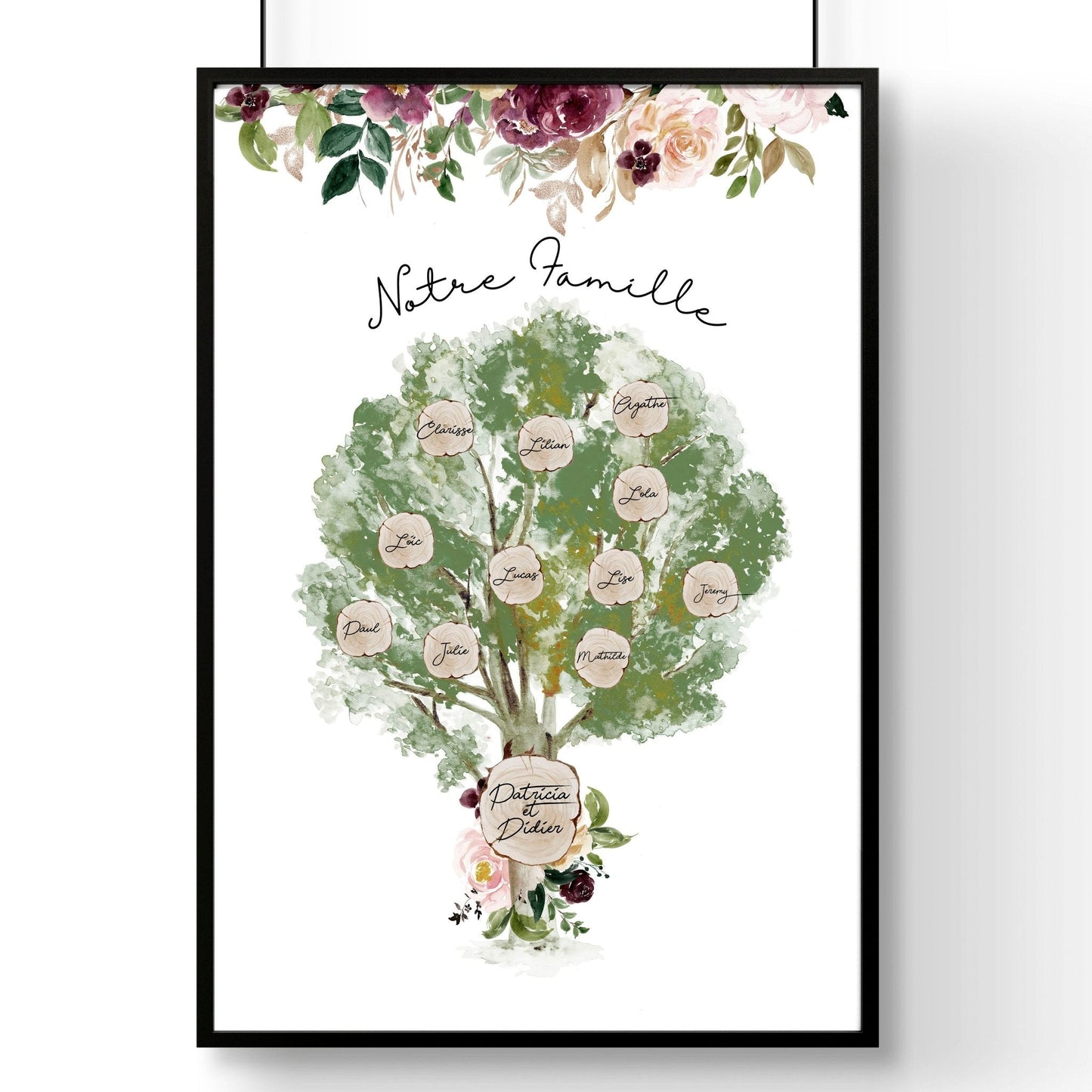 Family Tree Gift | wall art print