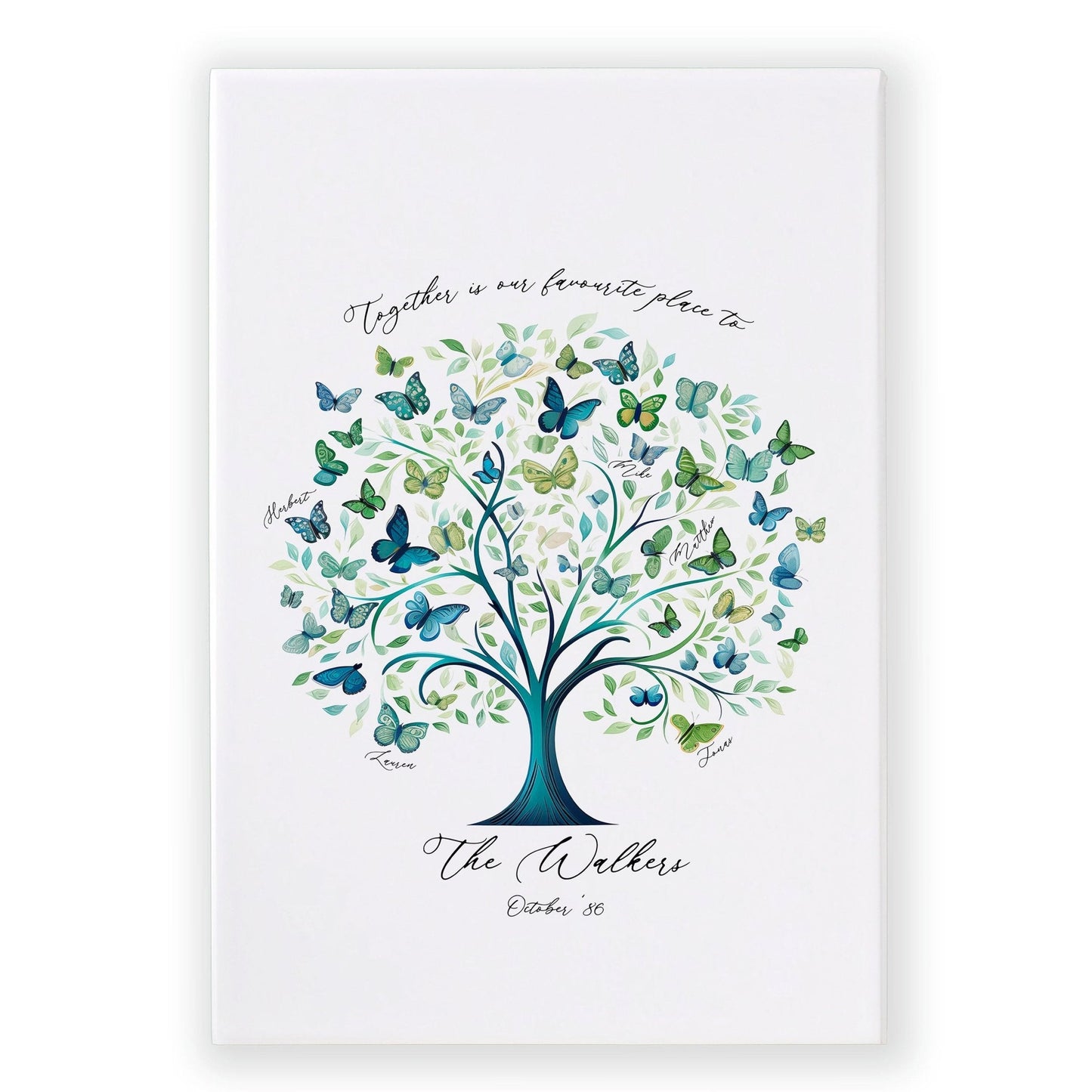 Family Tree Print | Set of 1 Botanical Wall art Prints