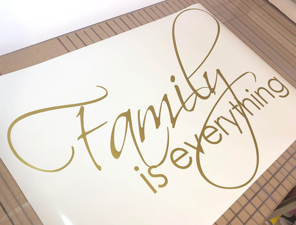 Family is Everything Wall Sticker Quote – Inspirational Home Decor
