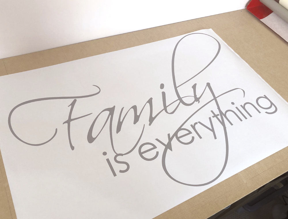 Family is Everything Wall Sticker Quote – Inspirational Home Decor