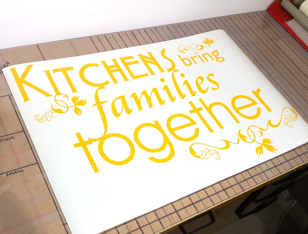 Kitchens Bring Families Together Wall Sticker