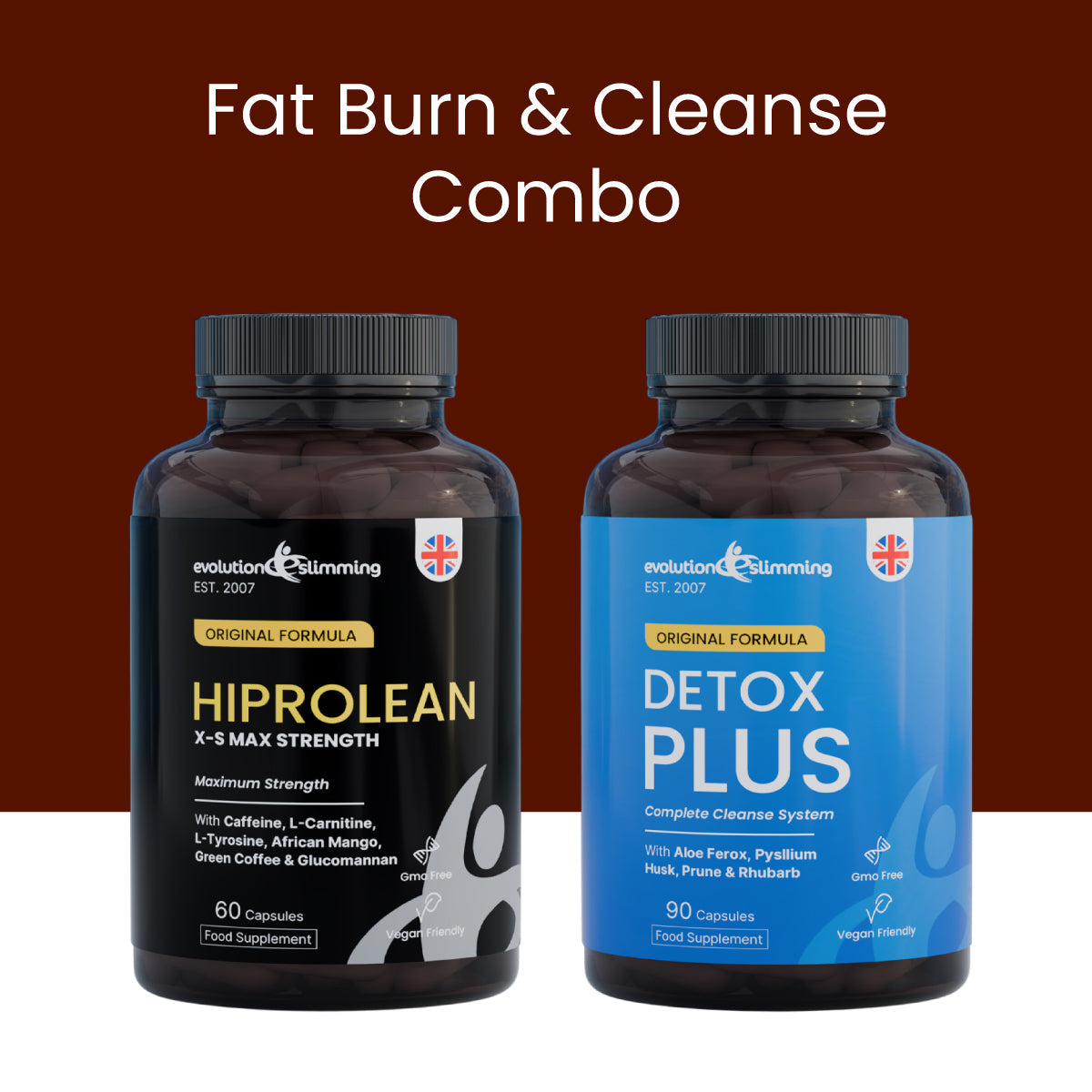 Hiprolean X-S High Strength Fat Burner & Cleanse Combo Pack