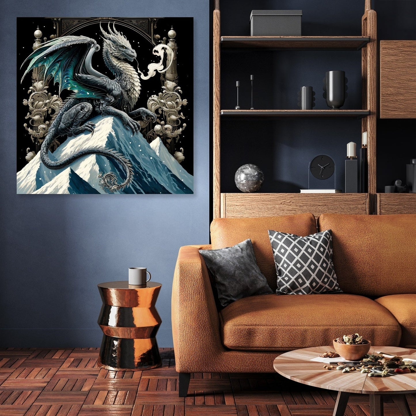 Mountain Majesty Dragon Canvas
