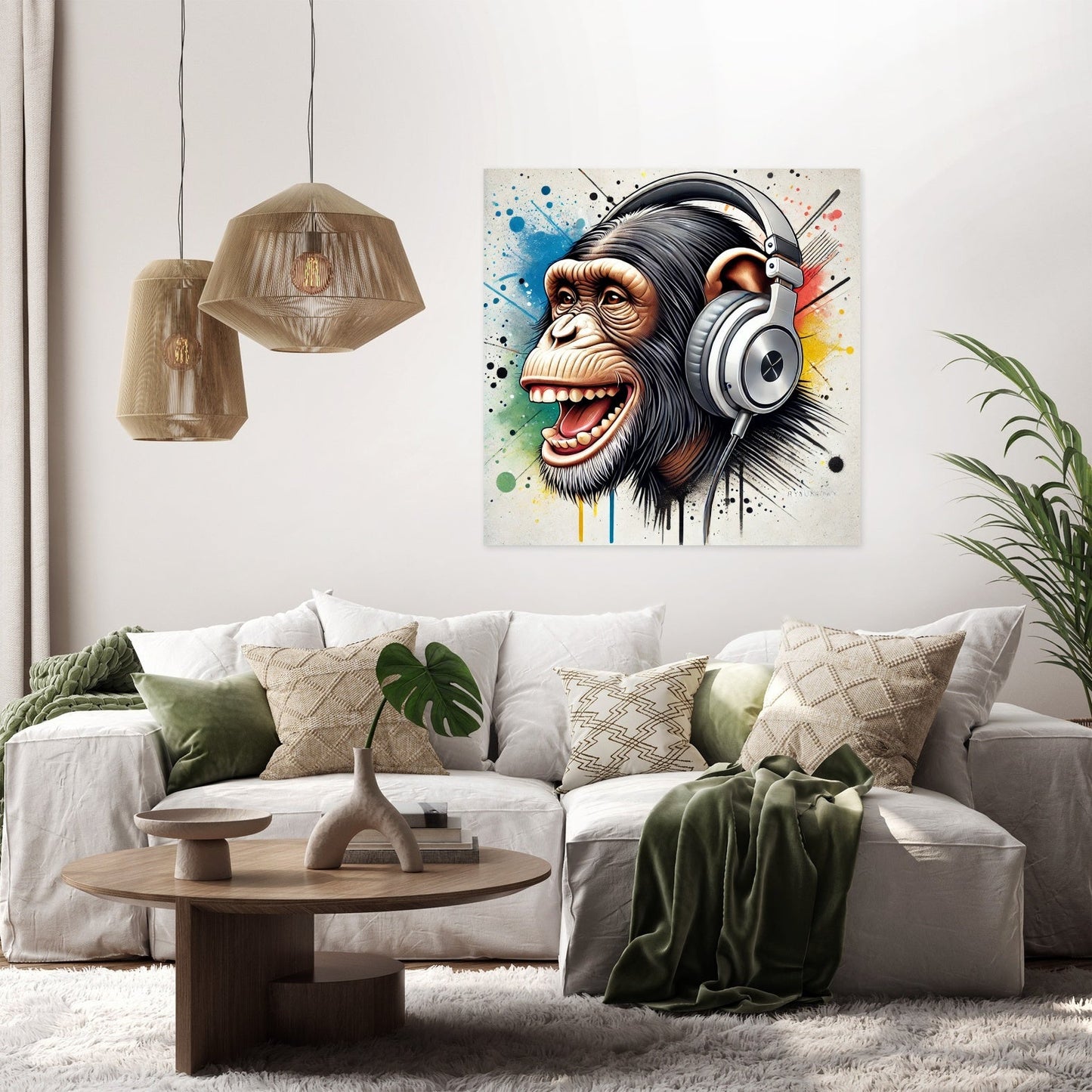 Street Vibe Chimp Canvas