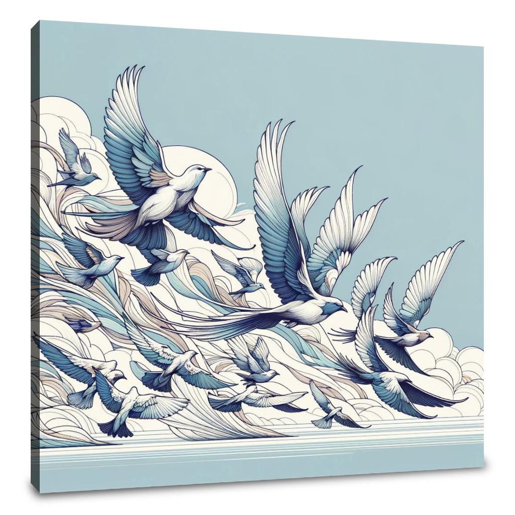 Avian Elegance Canvas