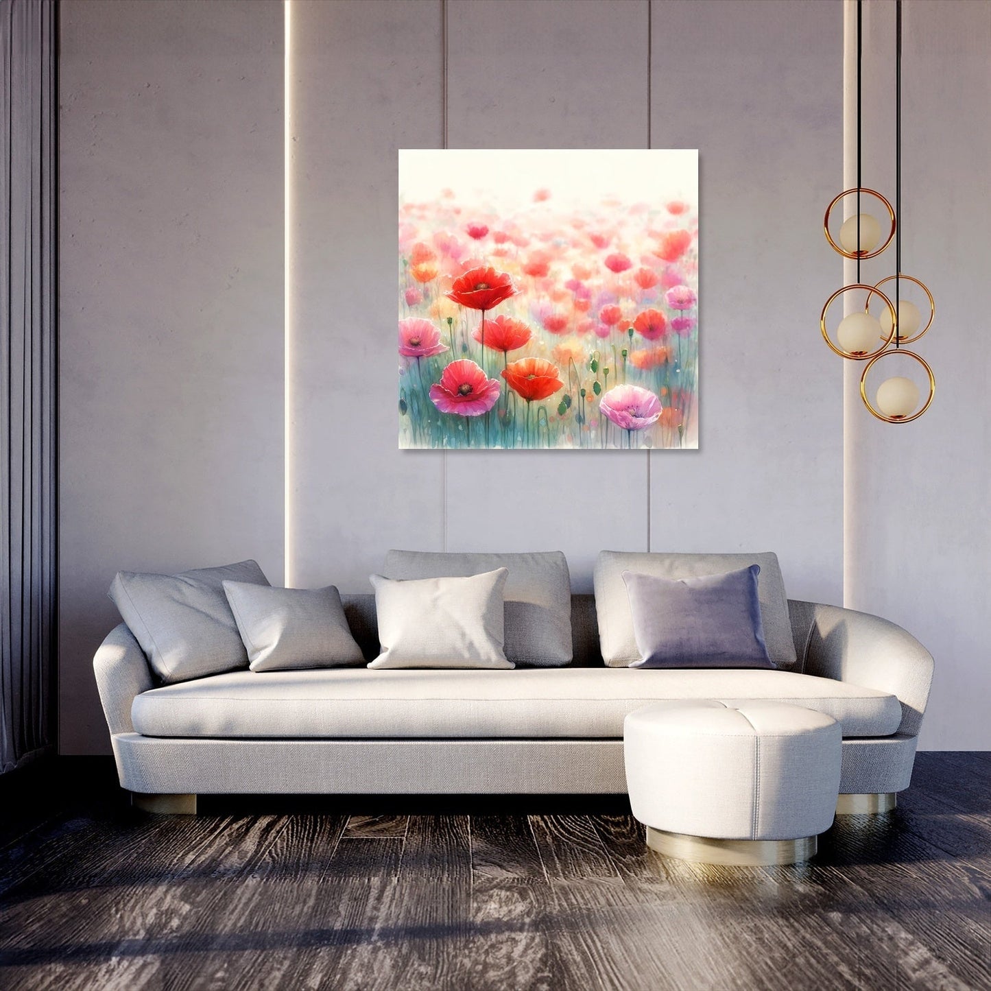 Vibrant Poppies Canvas