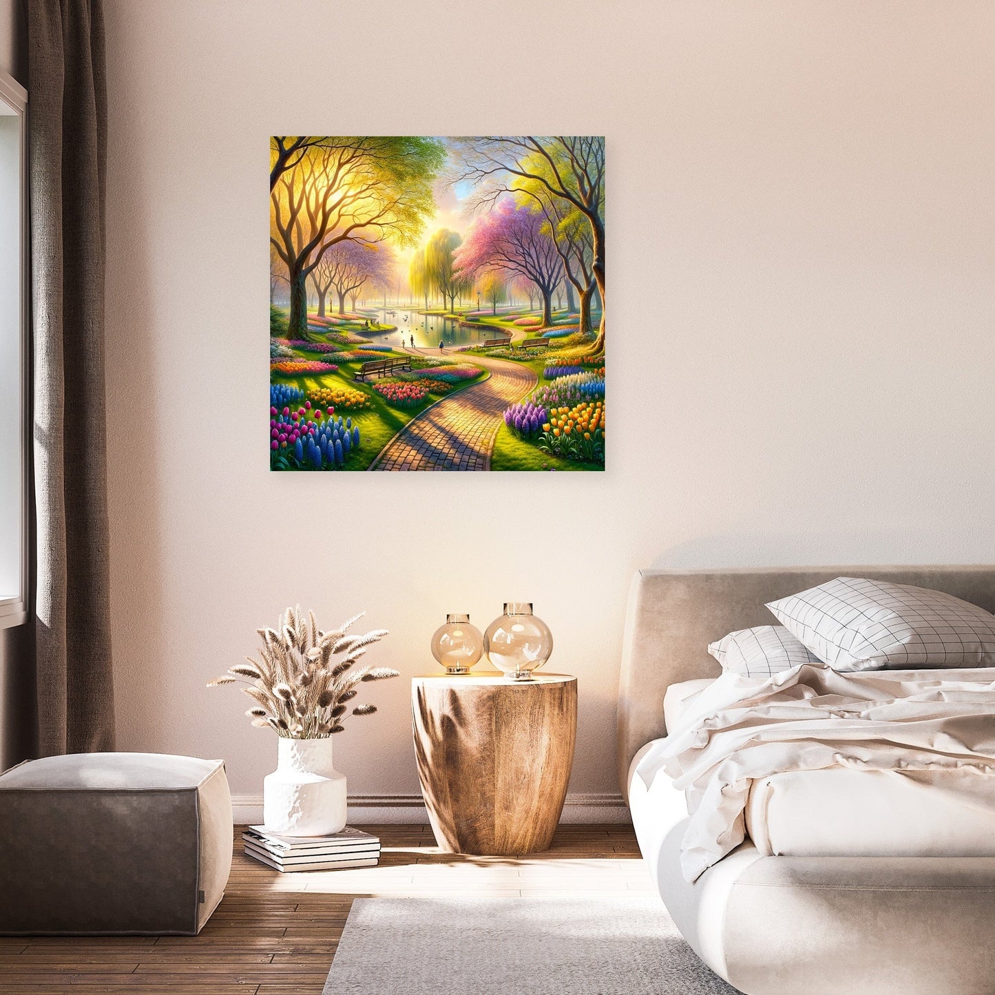 Spring's Embrace Park Canvas