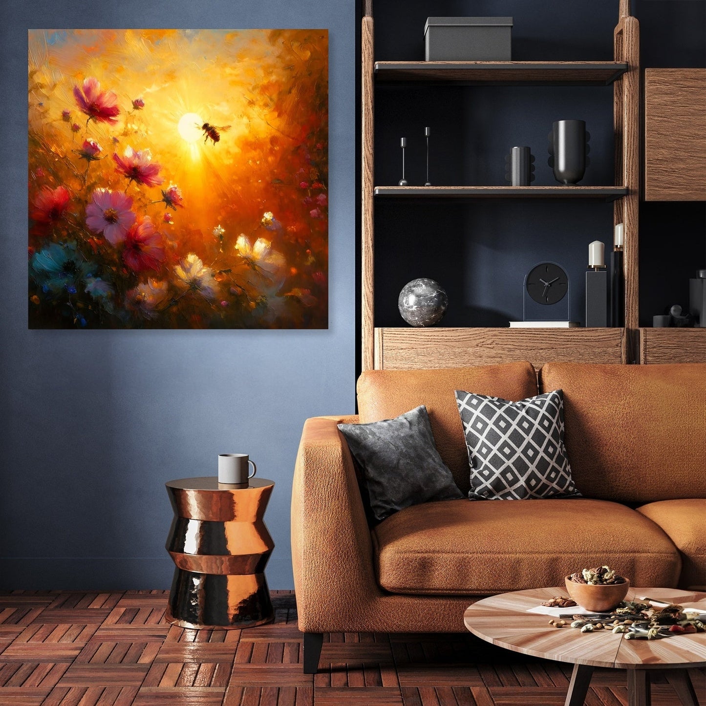 Golden Hour Bee Canvas