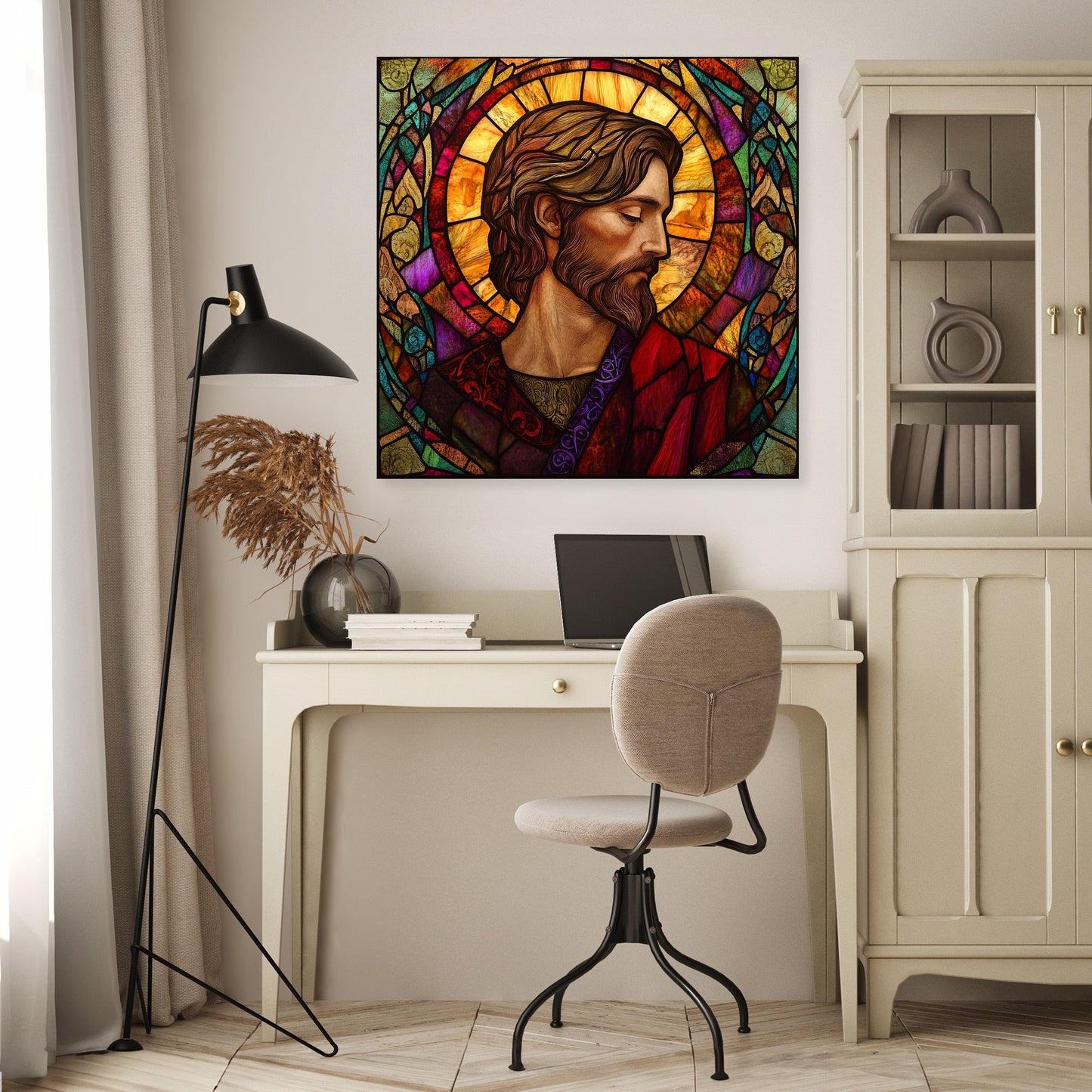 Saint David's Stained Glass Canvas