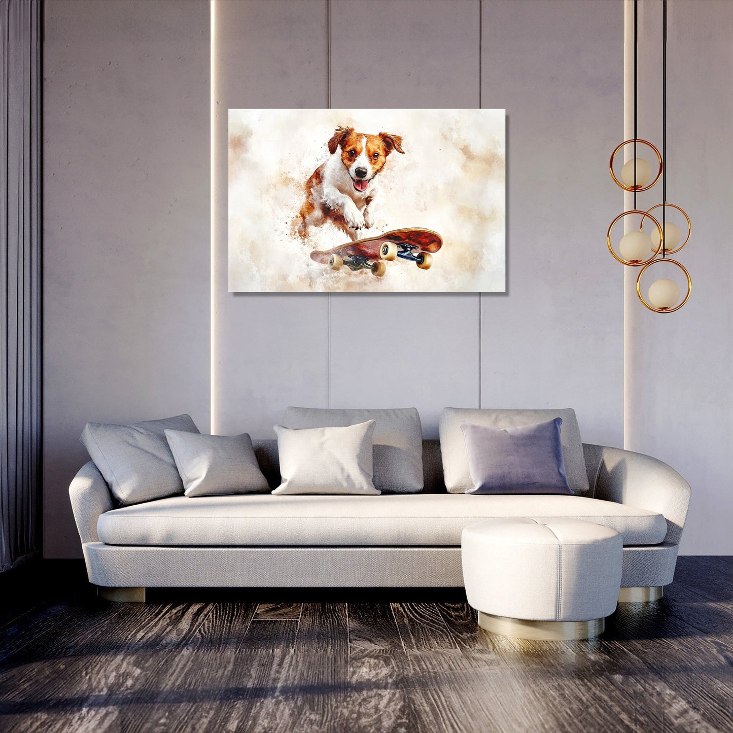 Dog on Wheels Canvas
