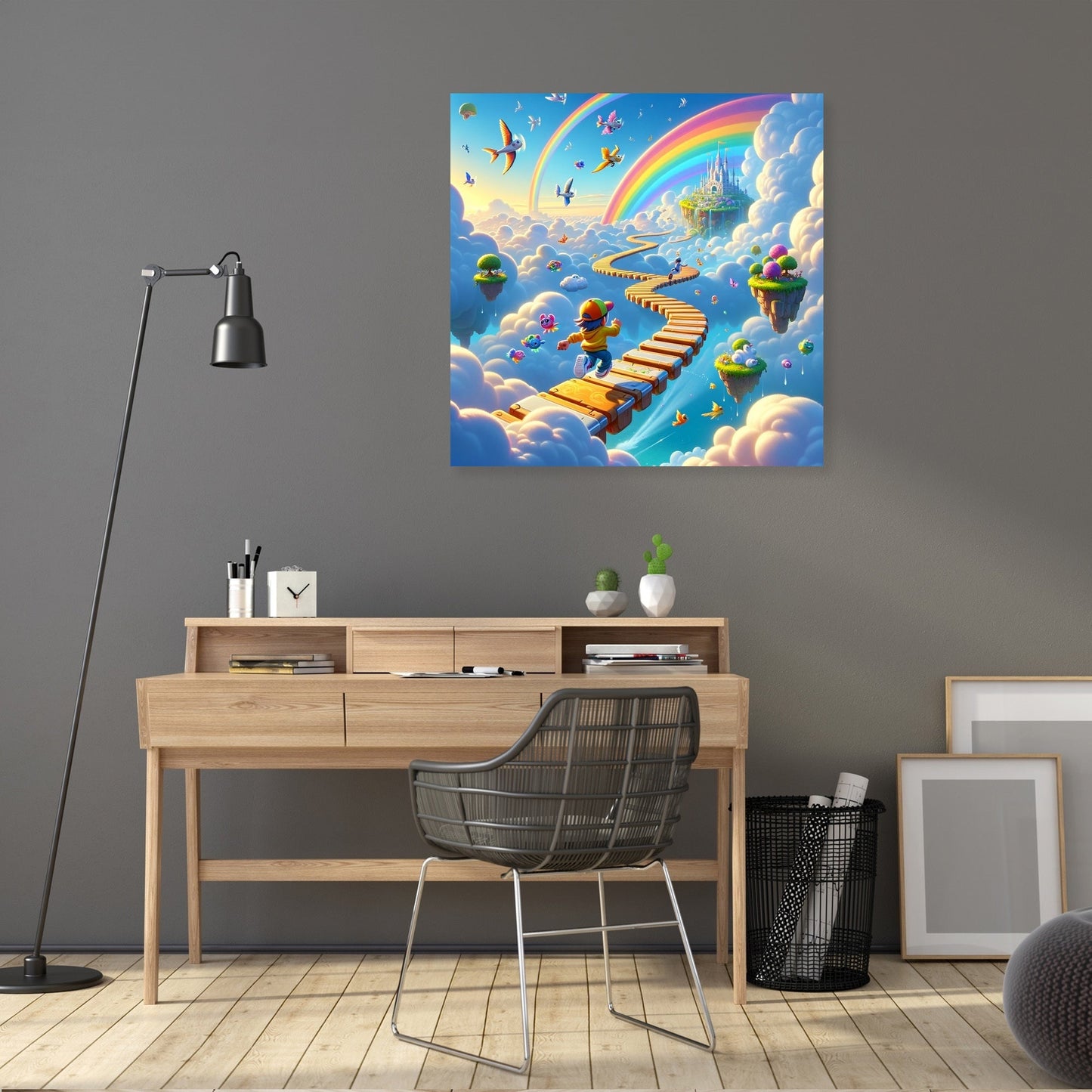 Sky-High Antics Canvas